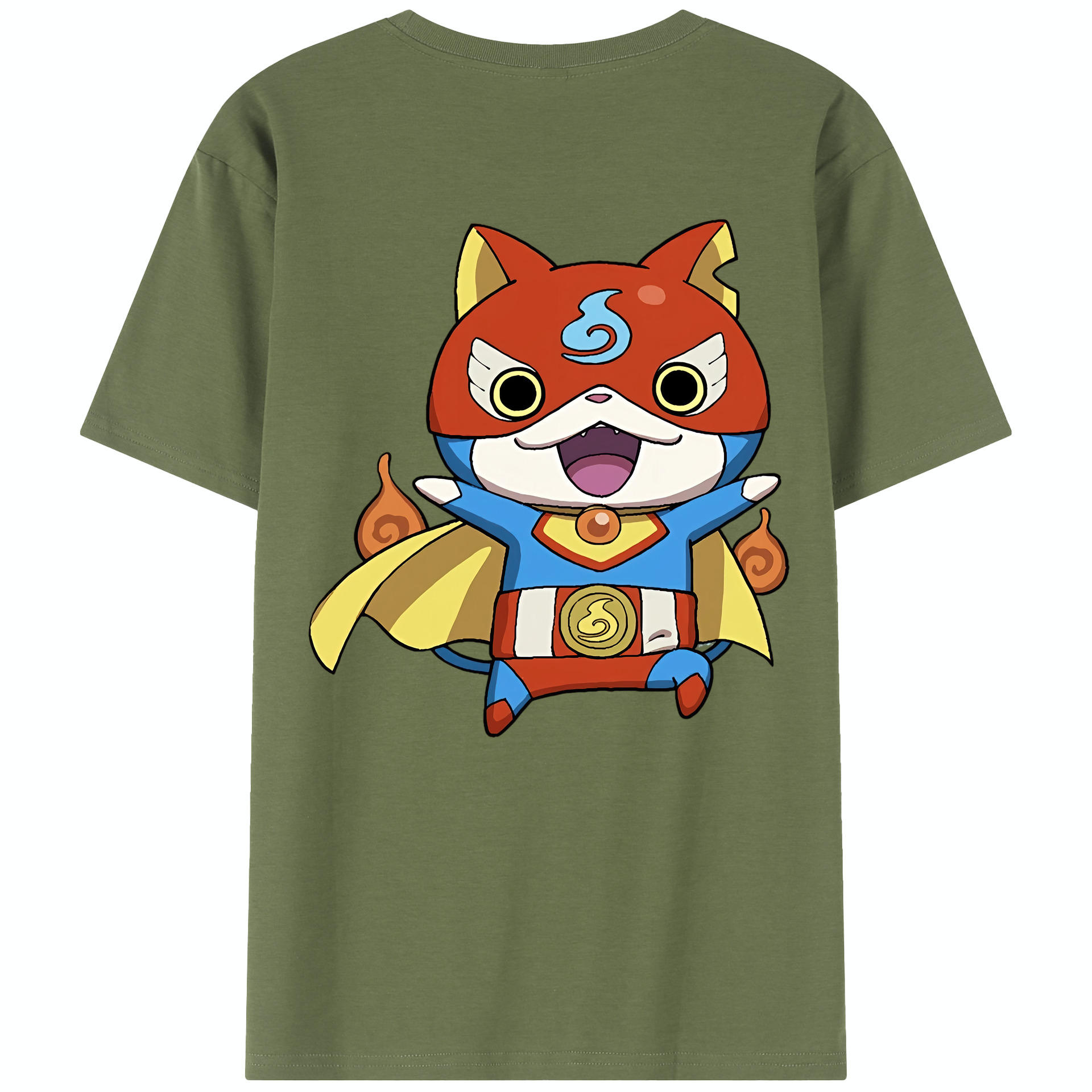 （画像用） 妖怪ウォッチ Yo-kai Watch 綿100％半袖Tシャツ（背面プリント）